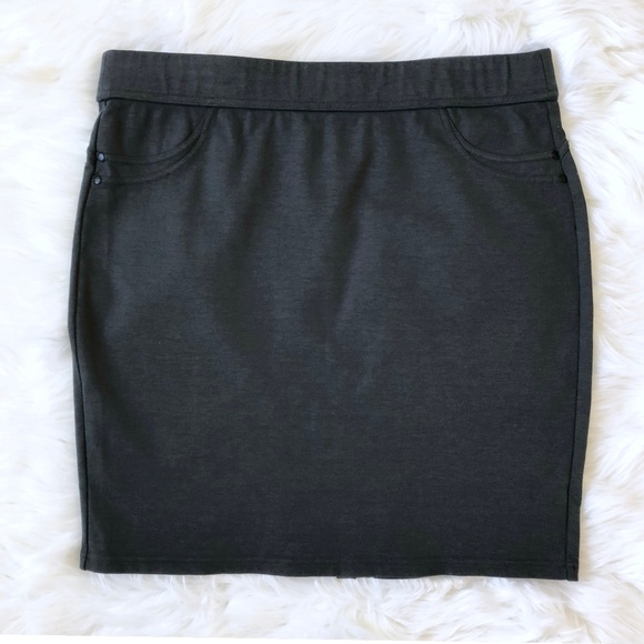Liverpool Jeans Company Dresses & Skirts - LIVERPOOL Stretch Ponte Pull On Skirt Dark Spruce